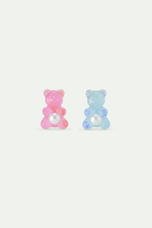 Blue Teddy Bear Sweet Earrings