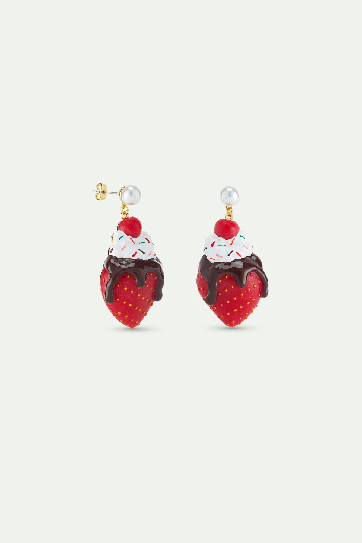 Sundae Ice Cream & Strawberry Earrings | AWMC1121