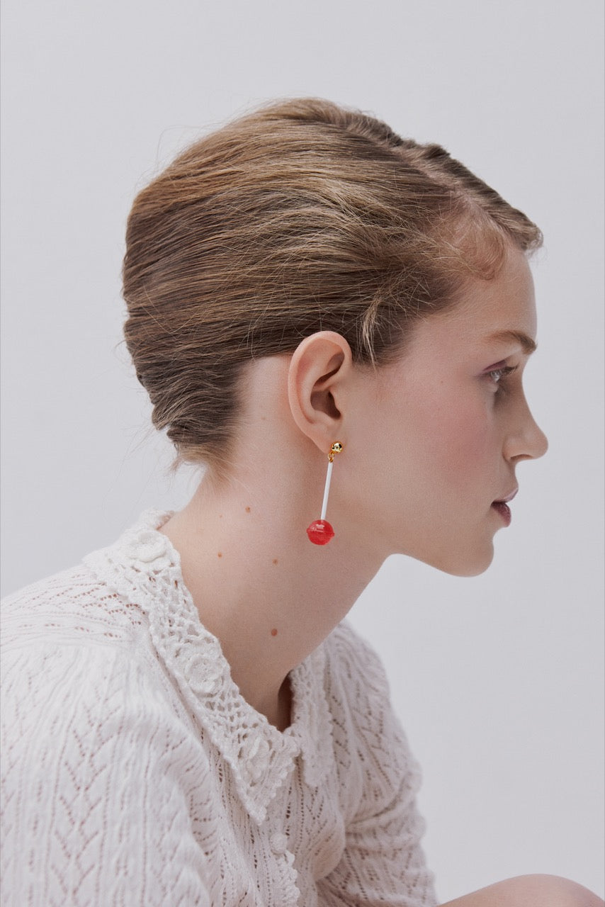 Strawberry Lollipop Earrings | AWMC1131