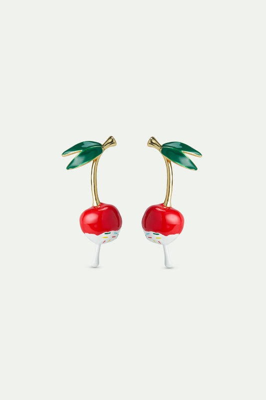 Cherry & Whipped Cream Earrings