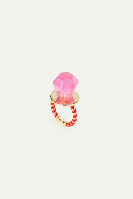 Pink Lollipop Ajustable Ring | AWMC6031
