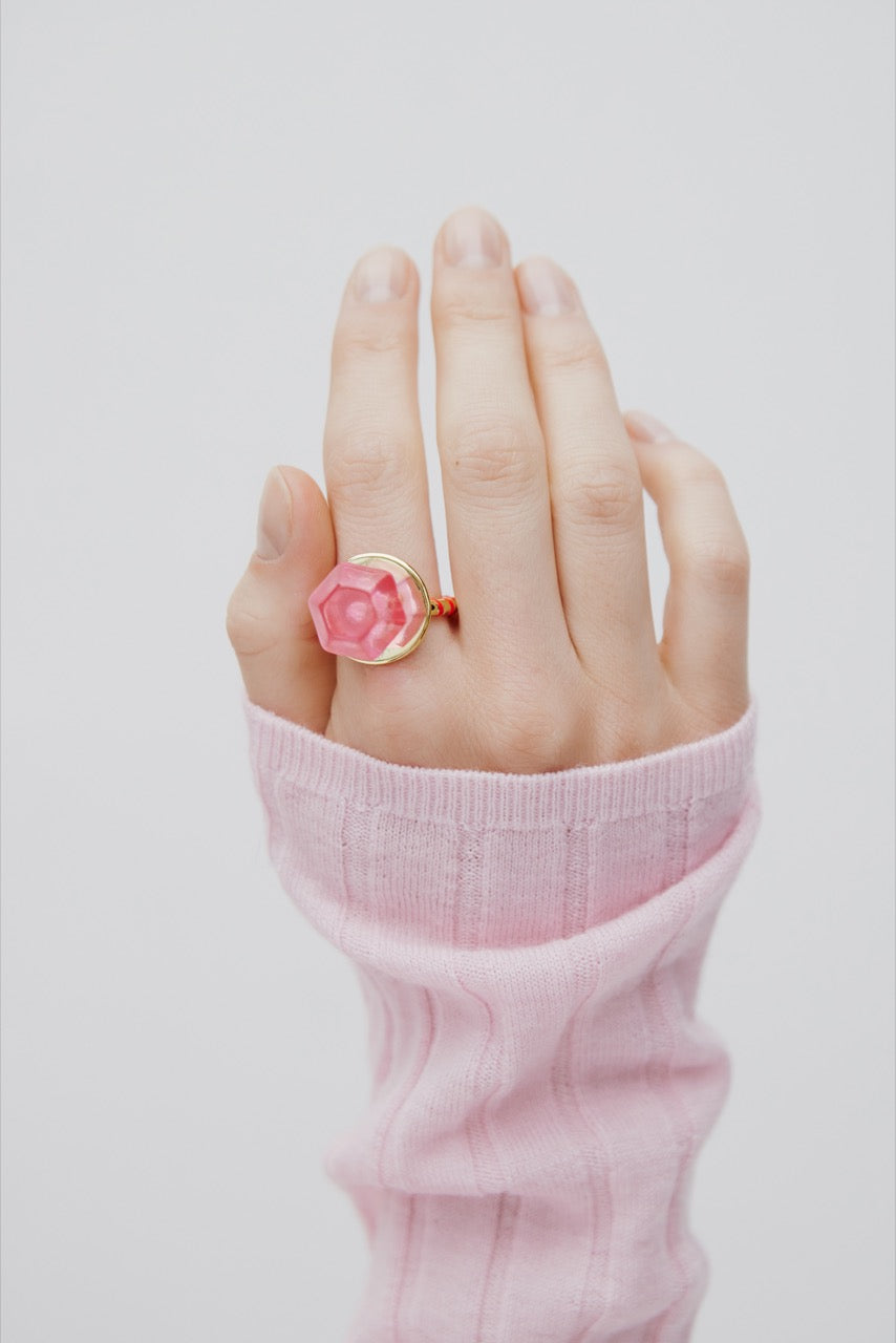 Pink Lollipop Ajustable Ring | AWMC6031