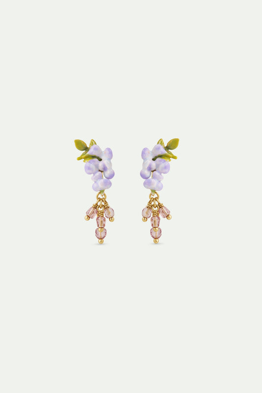 Purple Wisteria Earrings
