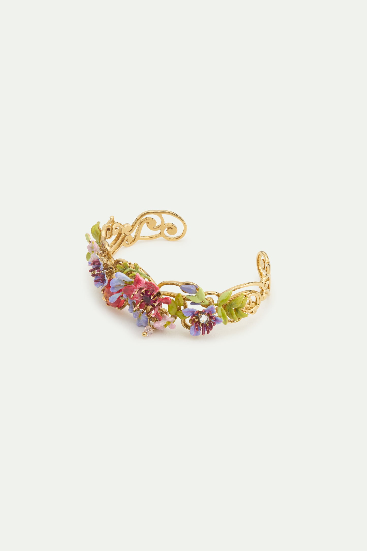 Cuff Pink & Purple Arabesque Bracelet