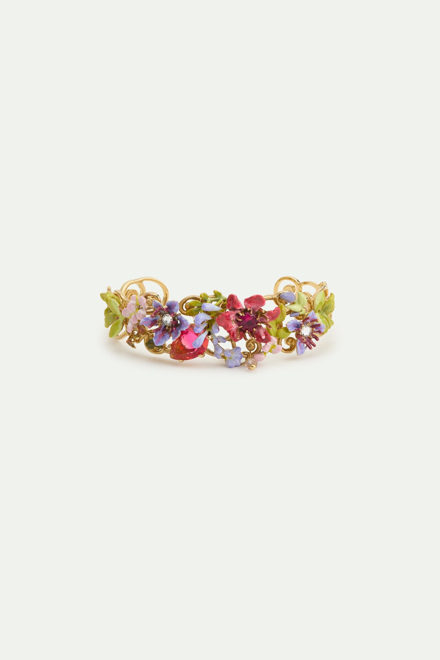 Cuff Pink & Purple Arabesque Bracelet