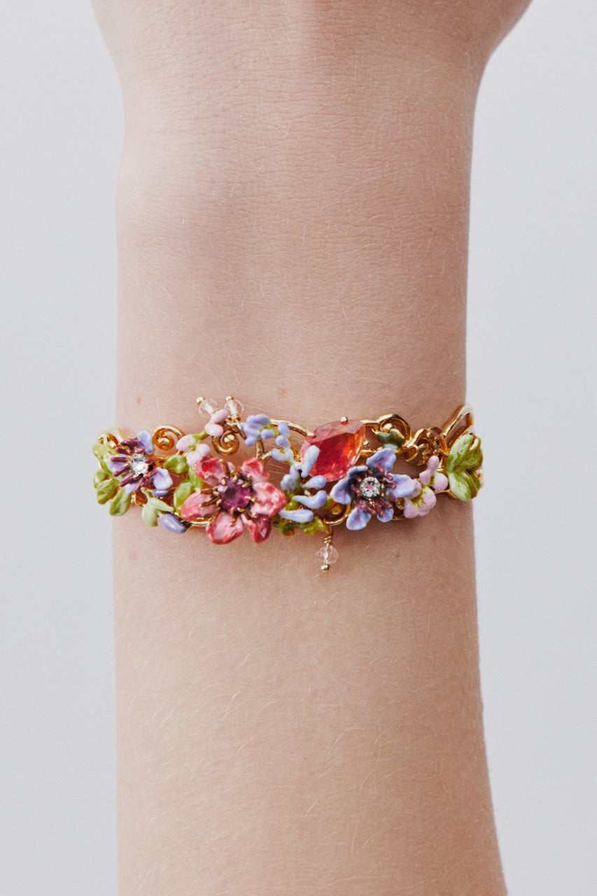 Cuff Pink & Purple Arabesque Bracelet | AWMM2011