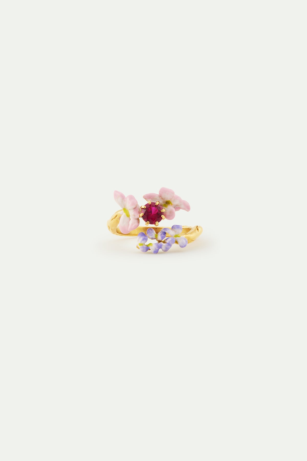 Pink & Purple Wisteria Crystal Ring | AWMM6021