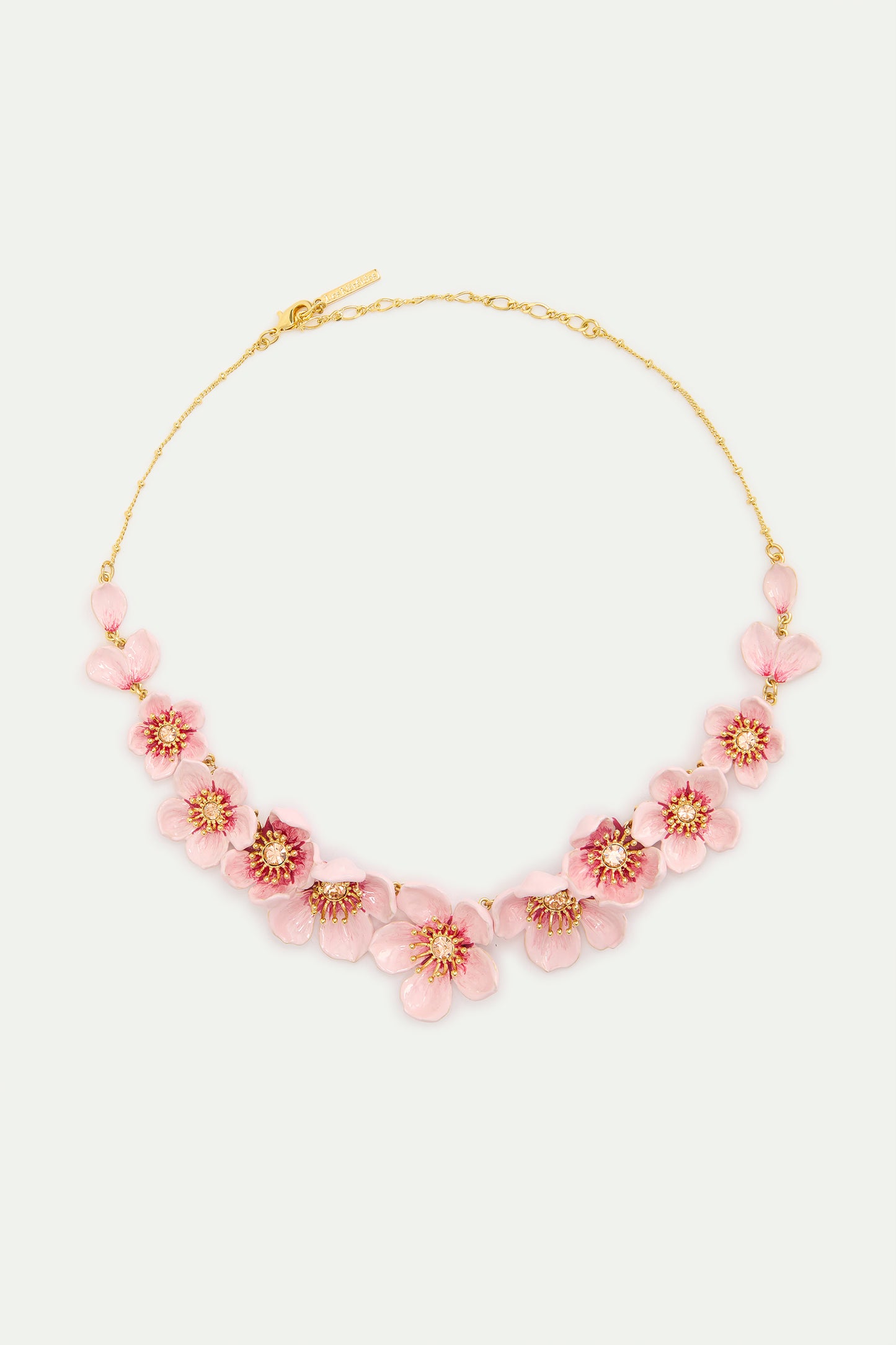 Pink Cherry Blossom Statement Necklace | AXHA3012