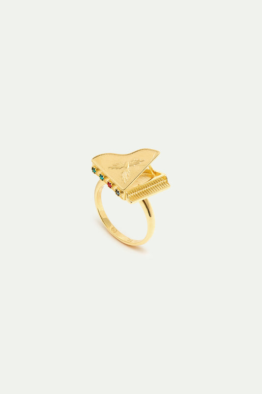 Gold Piano Ring | AXOP6021