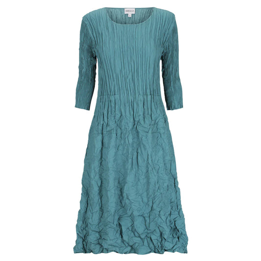 Alquema | 3/4 Sleeve Smash Pocket Dress / Smoky Blue