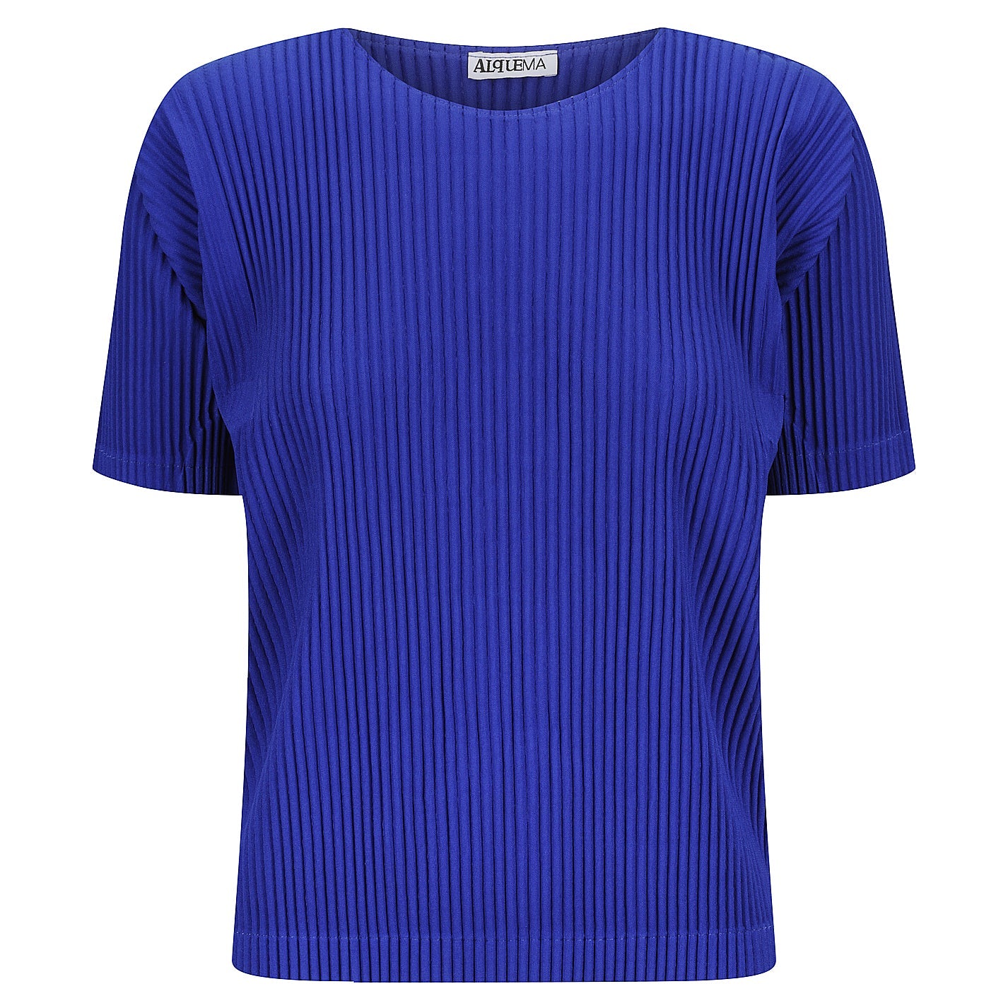 Plisse Tee in Blue