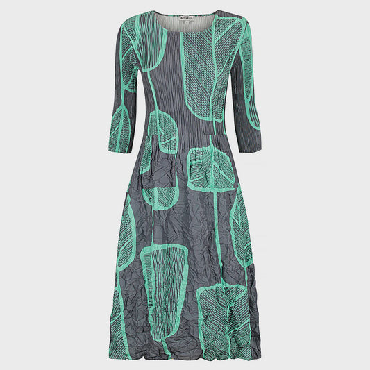 Alquema | 3/4 Sleeve Smash Pocket Dress / Paddle