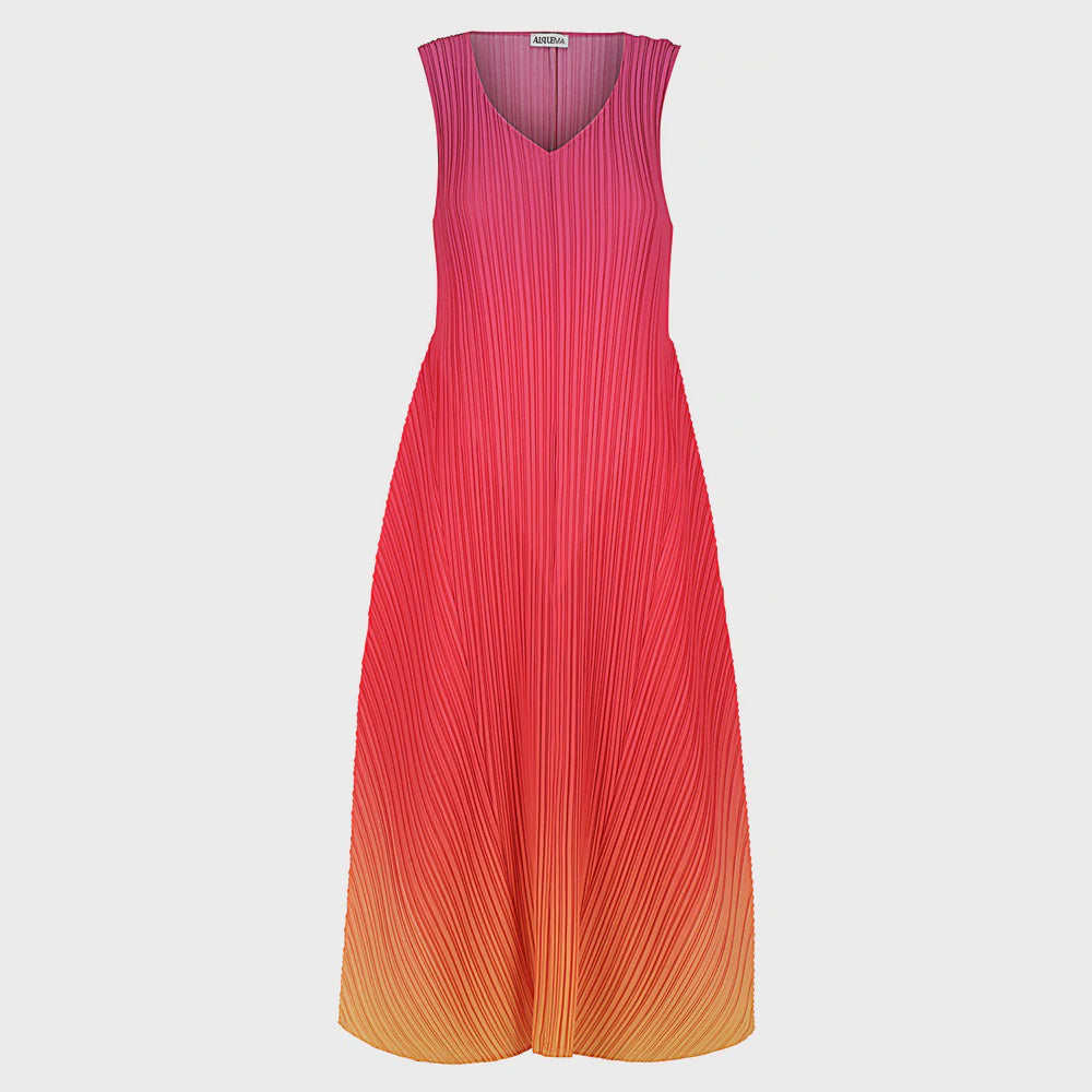 Alquema | Long Estrella Dress - Ombre |Festival Sunrise