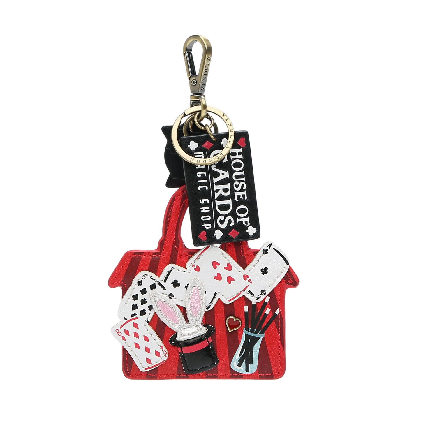 House Of Cards Magic Shop Key Charm