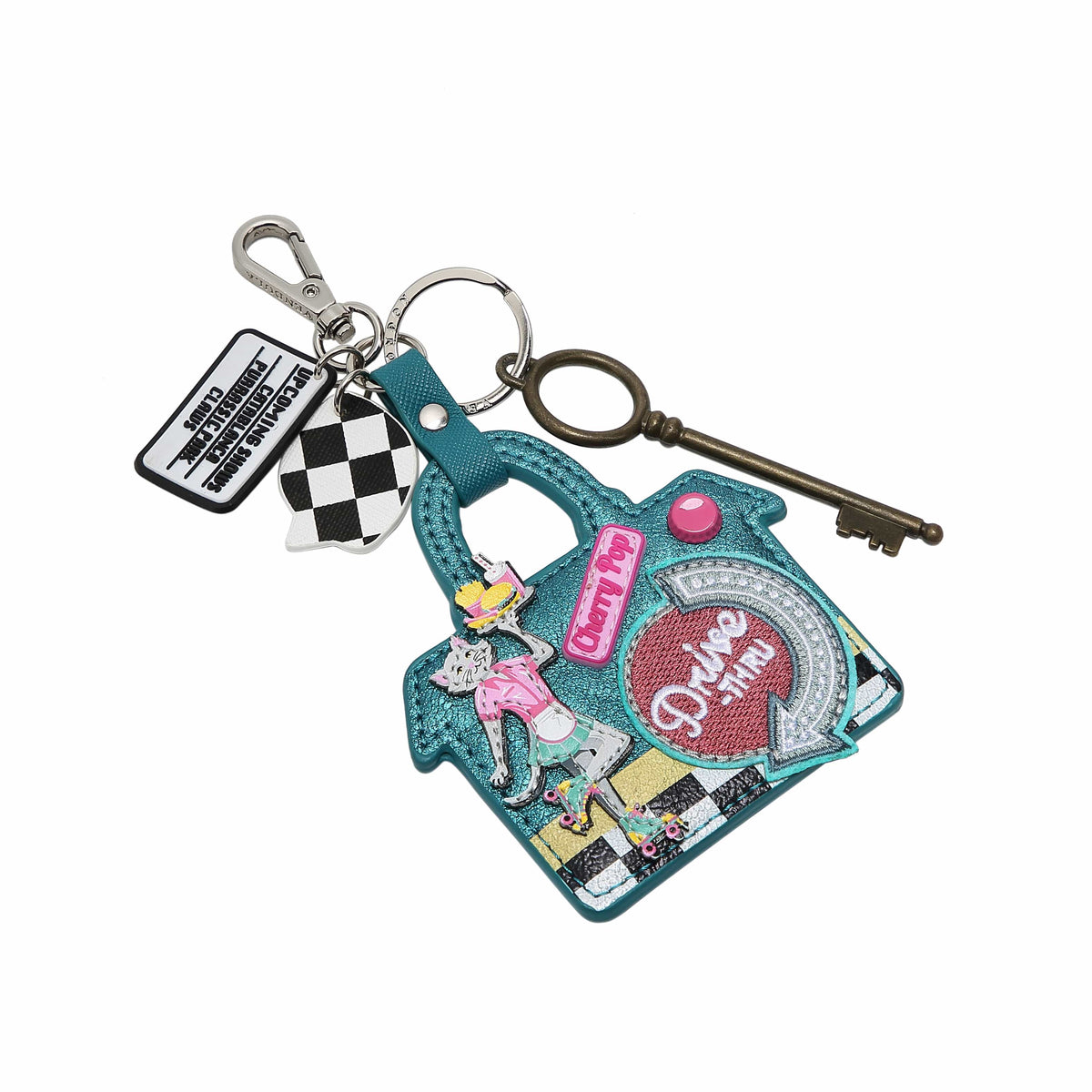 Kitty's Diner Key Charm