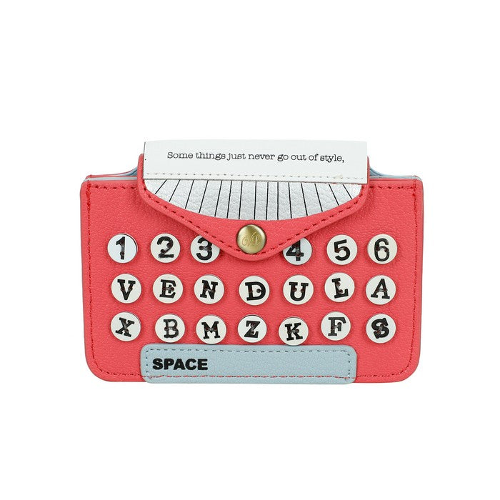 Vendula Vintage Rose Typewriter Accordian Card