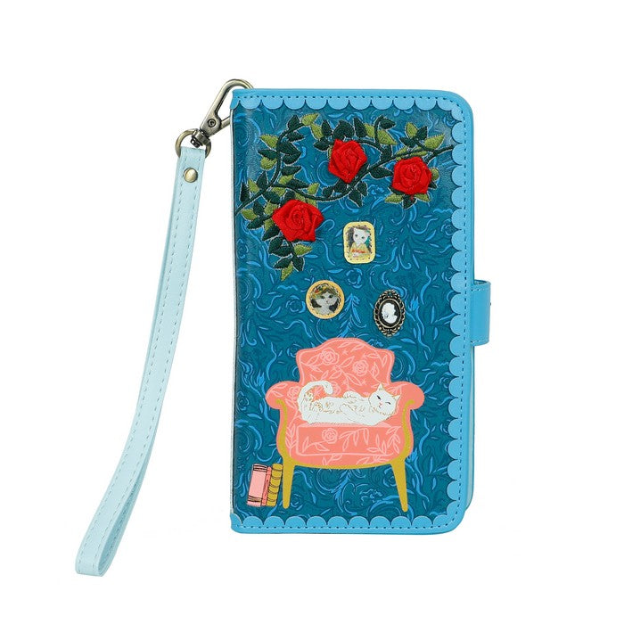 Vendula Vintage Rose  Universal Flip Phone Wallet