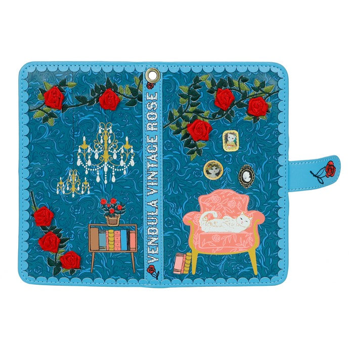 Vendula Vintage Rose  Universal Flip Phone Wallet