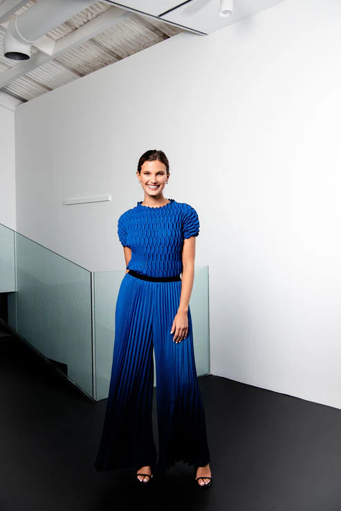 Alquema | Boxy Pants / Royal Blue to Ink