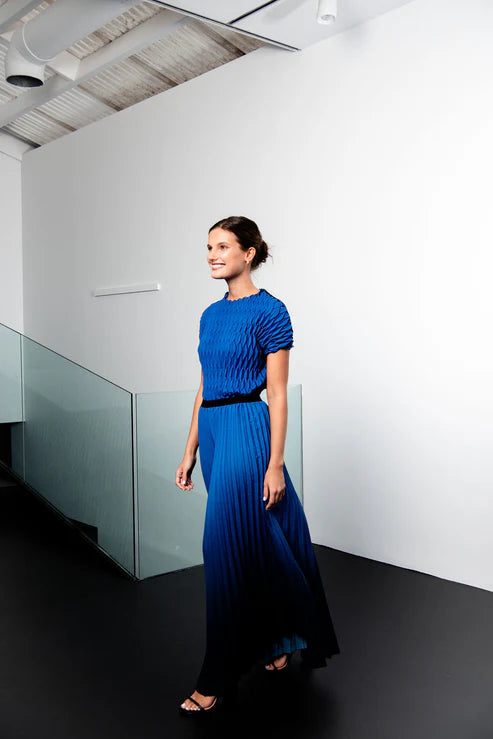 Alquema | Boxy Pants / Royal Blue to Ink