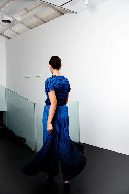 Alquema | Boxy Pants / Royal Blue to Ink