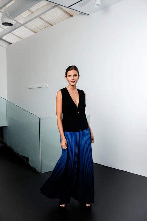 Alquema | Boxy Pants / Royal Blue to Ink