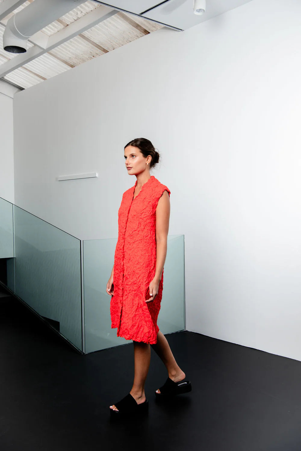 Alquema | Crush Vest Dress / Tangerine