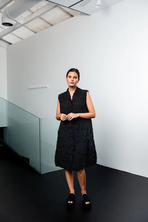 Alquema | Crush Vest Dress / Black