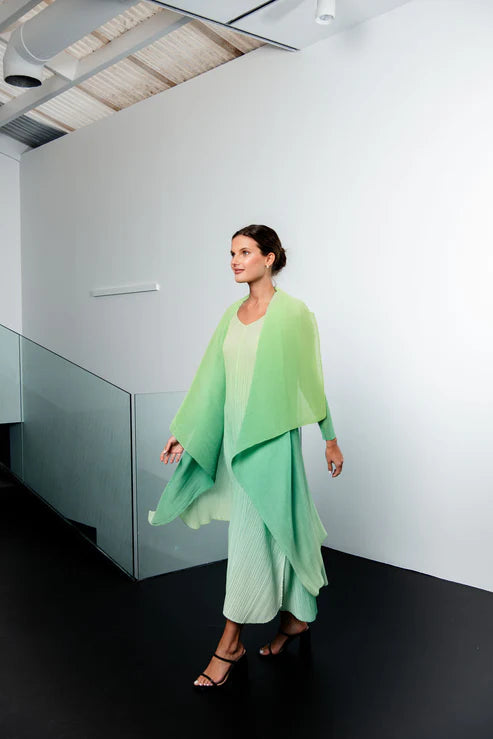 Alquema | Long Estrella Dress / Acid Lime