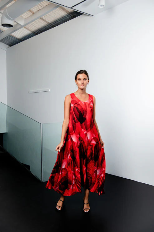 Alquema | Long Estrella Dress / Flaming Moon