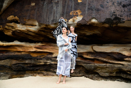 Alquema | Long Estrella Dress / Silver Tucson