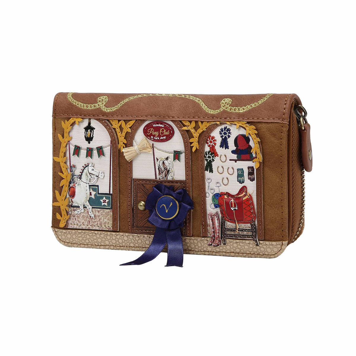 Pony Club Large Zip-Around Wallet