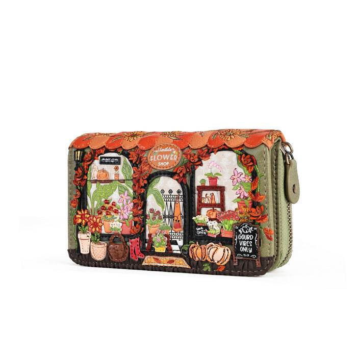Flower Shop - Amber Edition - Medium Ziparound Wallet