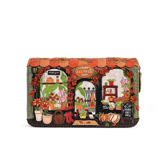 Flower Shop - Amber Edition - Medium Ziparound Wallet