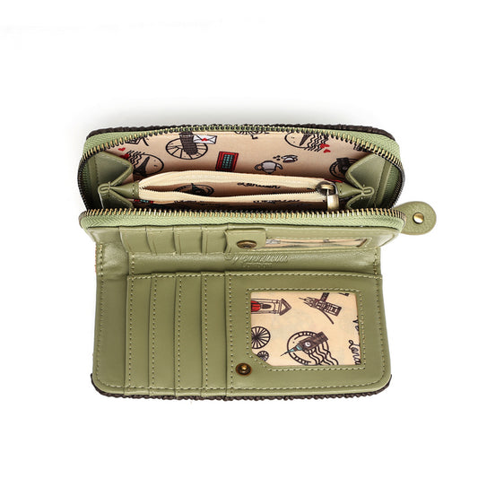 Flower Shop - Amber Edition - Medium Ziparound Wallet