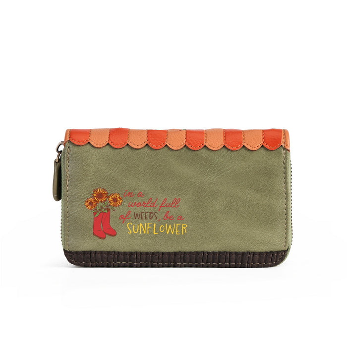 Flower Shop - Amber Edition - Medium Ziparound Wallet
