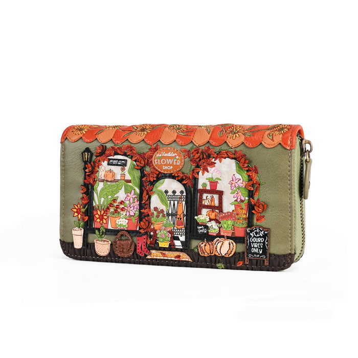 Flower Shop - Amber Edition - Large Ziparound Wallet