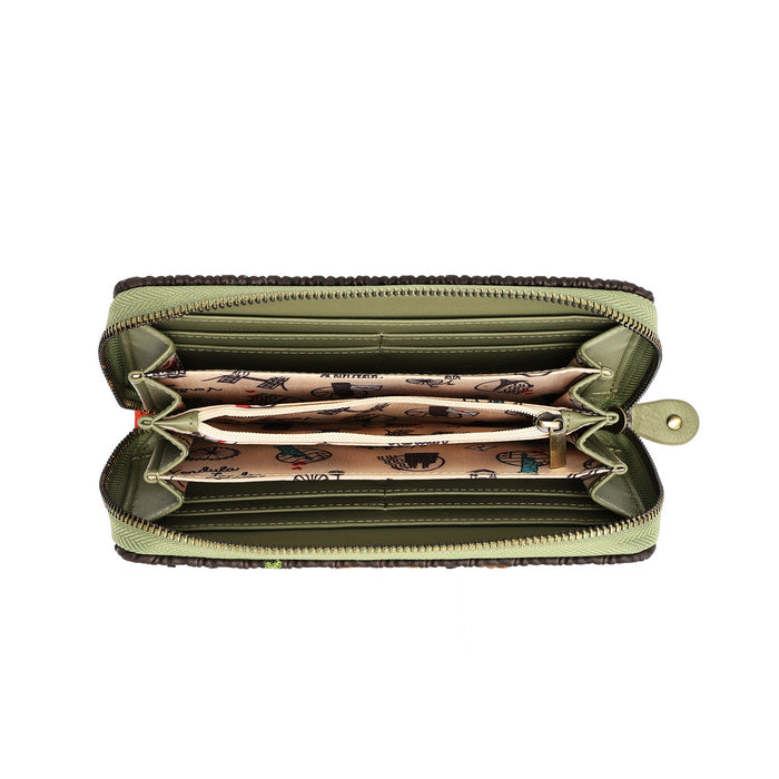 Flower Shop - Amber Edition - Large Ziparound Wallet