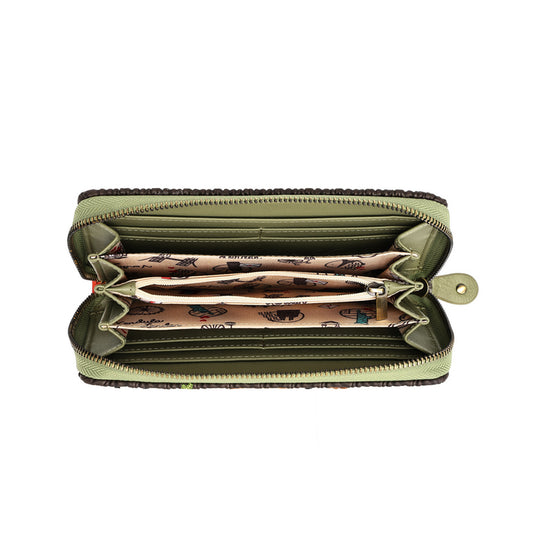 Flower Shop - Amber Edition - Large Ziparound Wallet