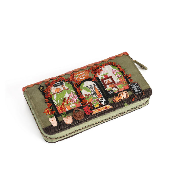Flower Shop - Amber Edition - Large Ziparound Wallet