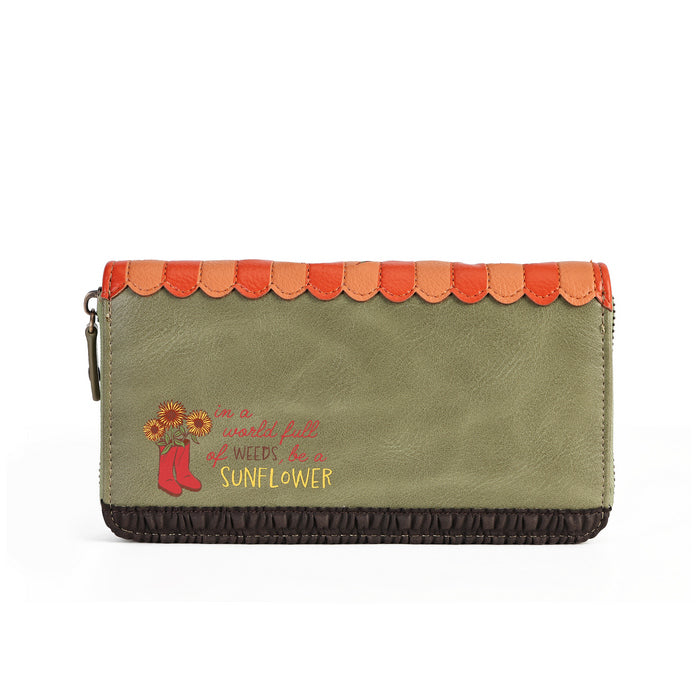 Flower Shop - Amber Edition - Large Ziparound Wallet