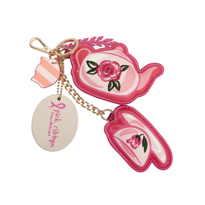 Perfectly Pink Afternoon Tea Bus Key Charm