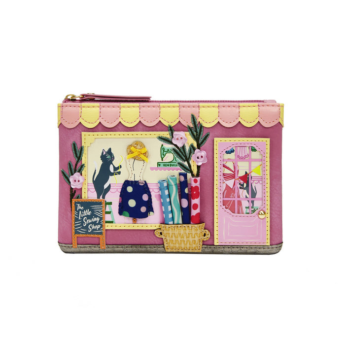 Vendula London Vendula Sewing Shop - Rasberry Edition Zipper Coin Purse