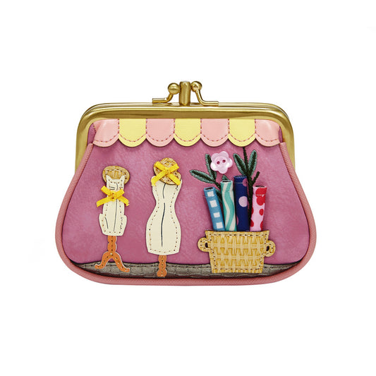 Vendula London Vendula Sewing Shop - Rasberry Edition Clipper Coin Purse