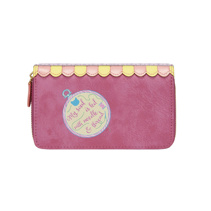 Vendula London Vendula Sewing Shop - Rasberry Edition Medium Ziparound Wallet
