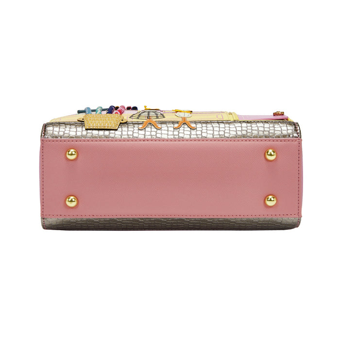 Vendula London Vendula Sewing Shop - Rasberry Edition Speedy Bowler Bag