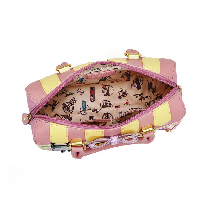Vendula London Vendula Sewing Shop - Rasberry Edition Speedy Bowler Bag
