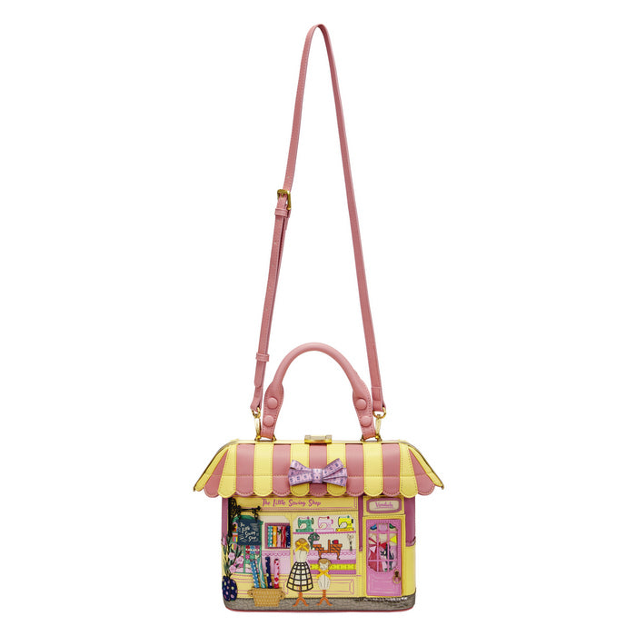 Vendula London Vendula Sewing Shop - Rasberry Edition Shoulder Grab Bag