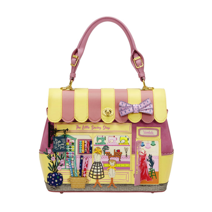 Vendula London Vendula Sewing Shop - Rasberry Edition Shoulder Grace Bag