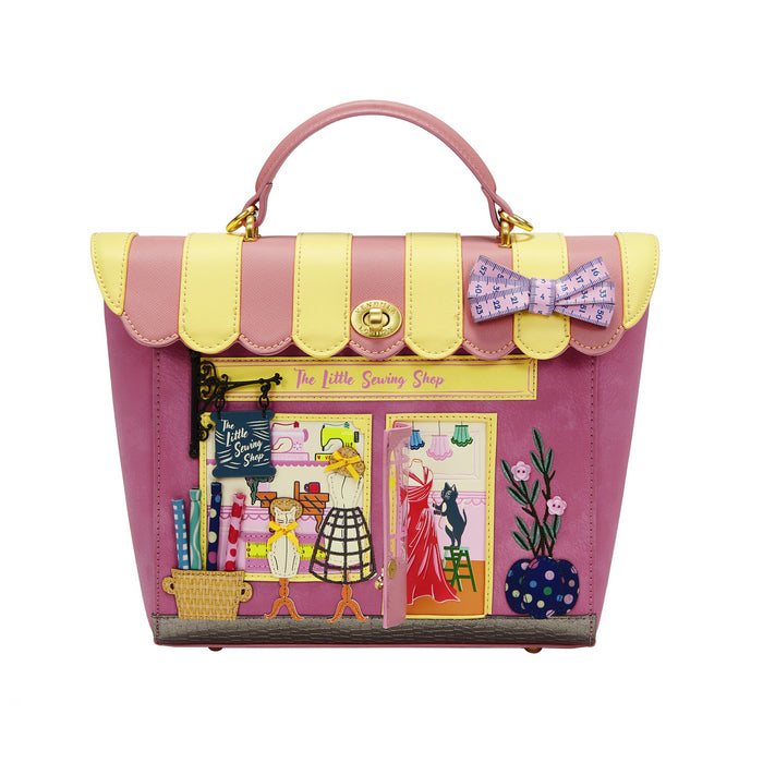Vendula London Vendula Sewing Shop - Rasberry Edition Shoulder Backpack Converter